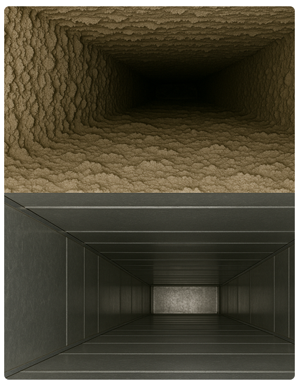 air duct before and after